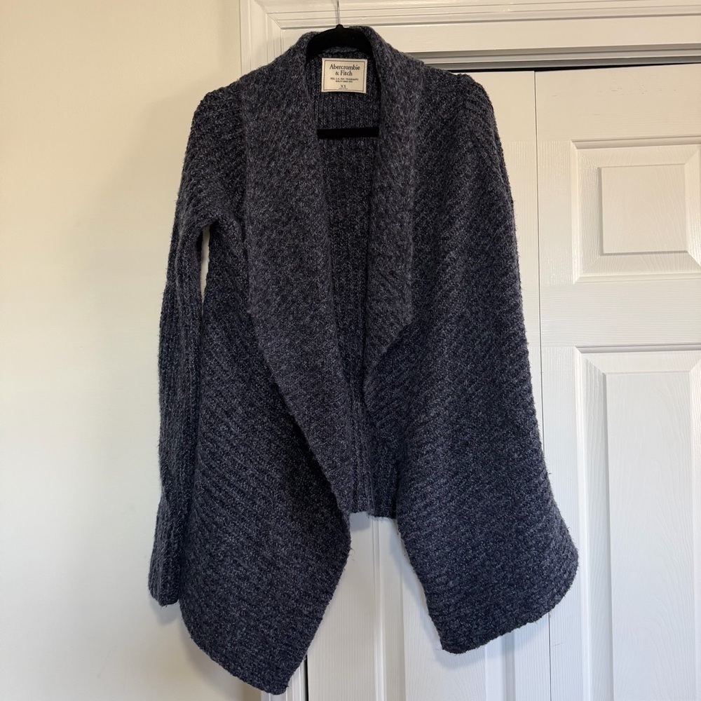 Abercrombie & Fitch Dark Blue Open Front Cardigan Sweater Size XS
